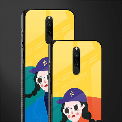 psychedelic chic glass case for redmi 8 image-2