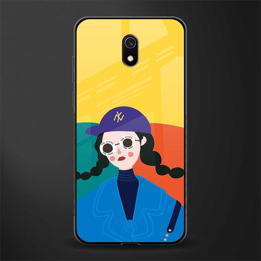 psychedelic chic glass case for redmi 8a image
