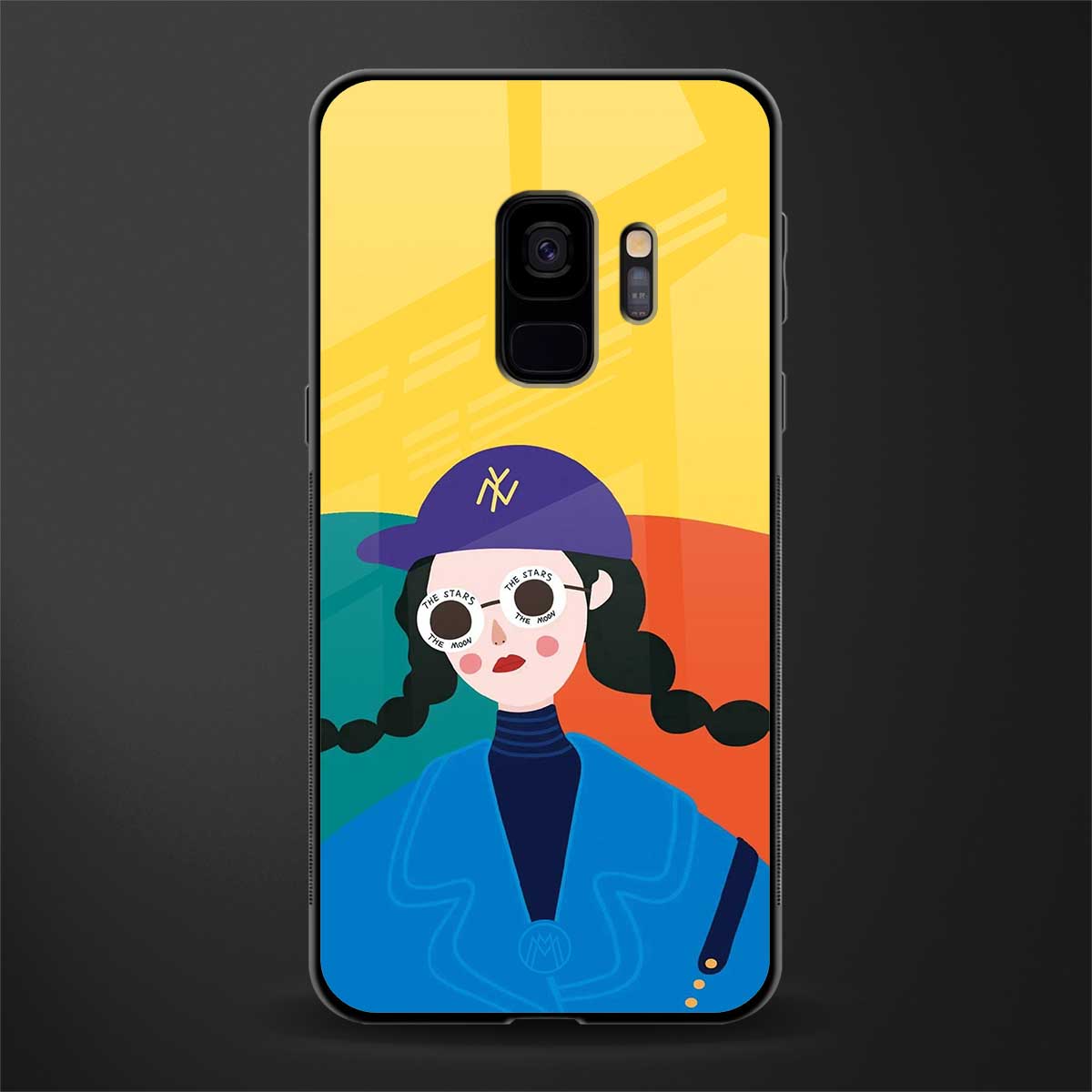 psychedelic chic glass case for samsung galaxy s9 image