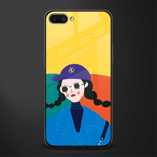 psychedelic chic glass case for oppo a3s image