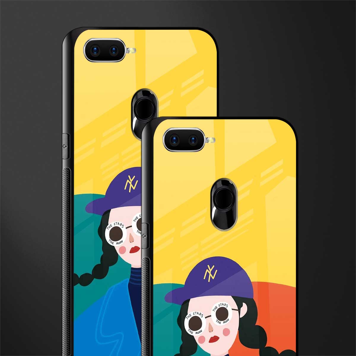 psychedelic chic glass case for realme 2 pro image-2