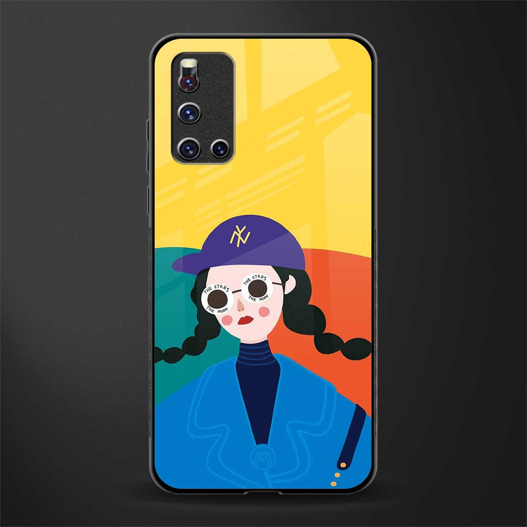 psychedelic chic glass case for vivo v19 image