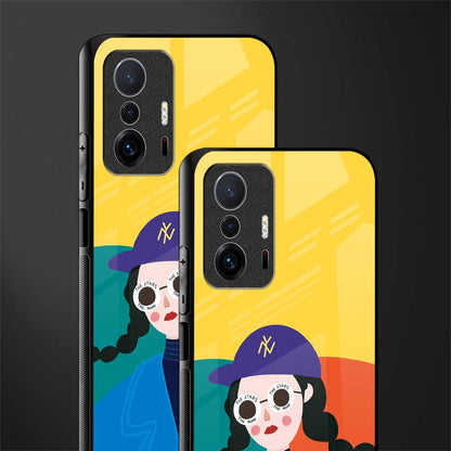 psychedelic chic glass case for mi 11t pro 5g image-2