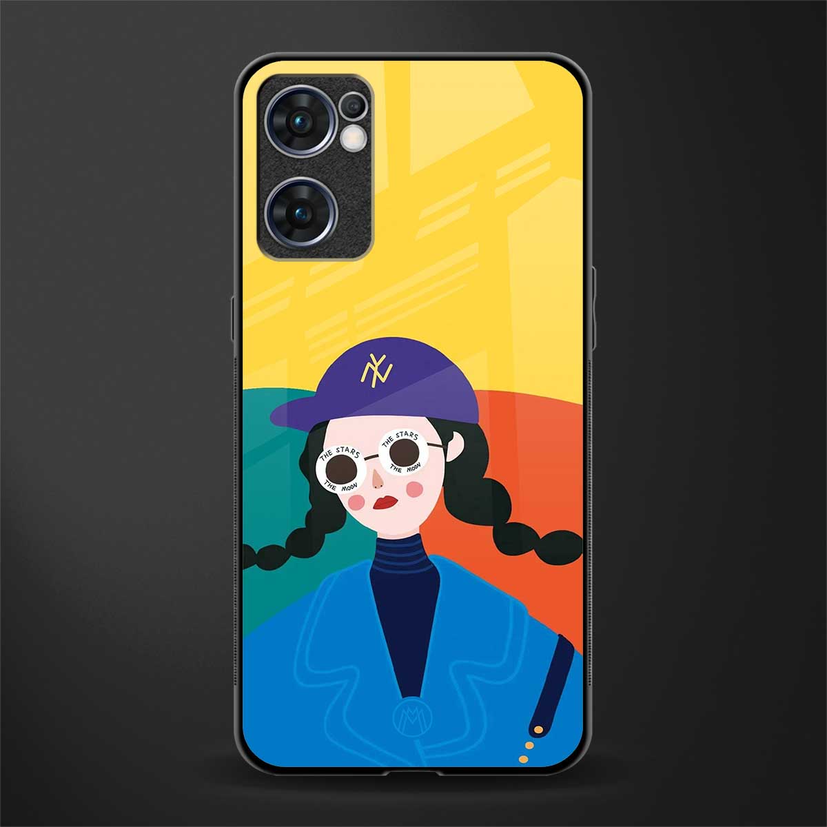 psychedelic chic glass case for oppo reno7 5g image