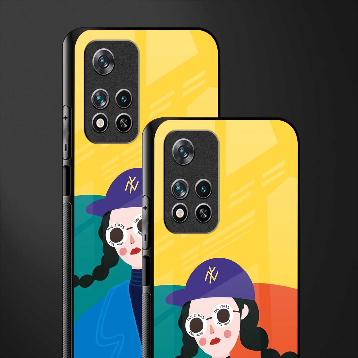 psychedelic chic glass case for poco m4 pro 5g image-2