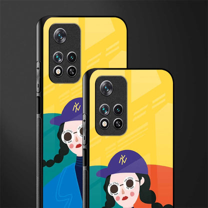 psychedelic chic glass case for poco m4 pro 5g image-2
