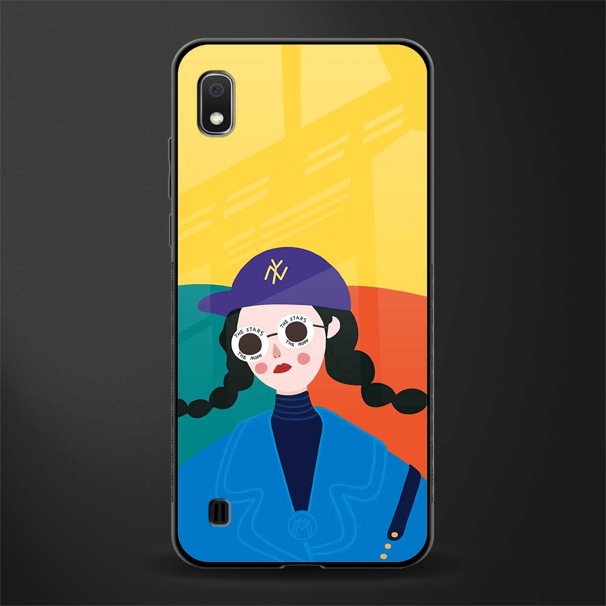 psychedelic chic glass case for samsung galaxy a10 image