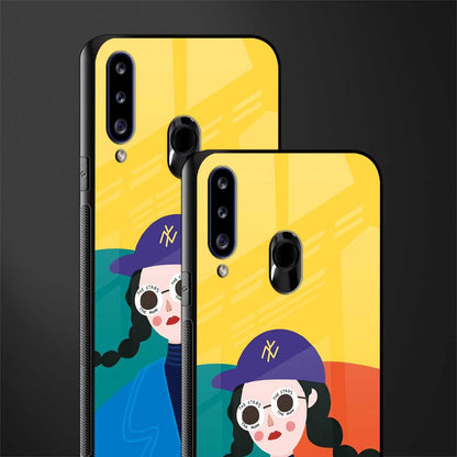 psychedelic chic glass case for samsung galaxy a20s image-2