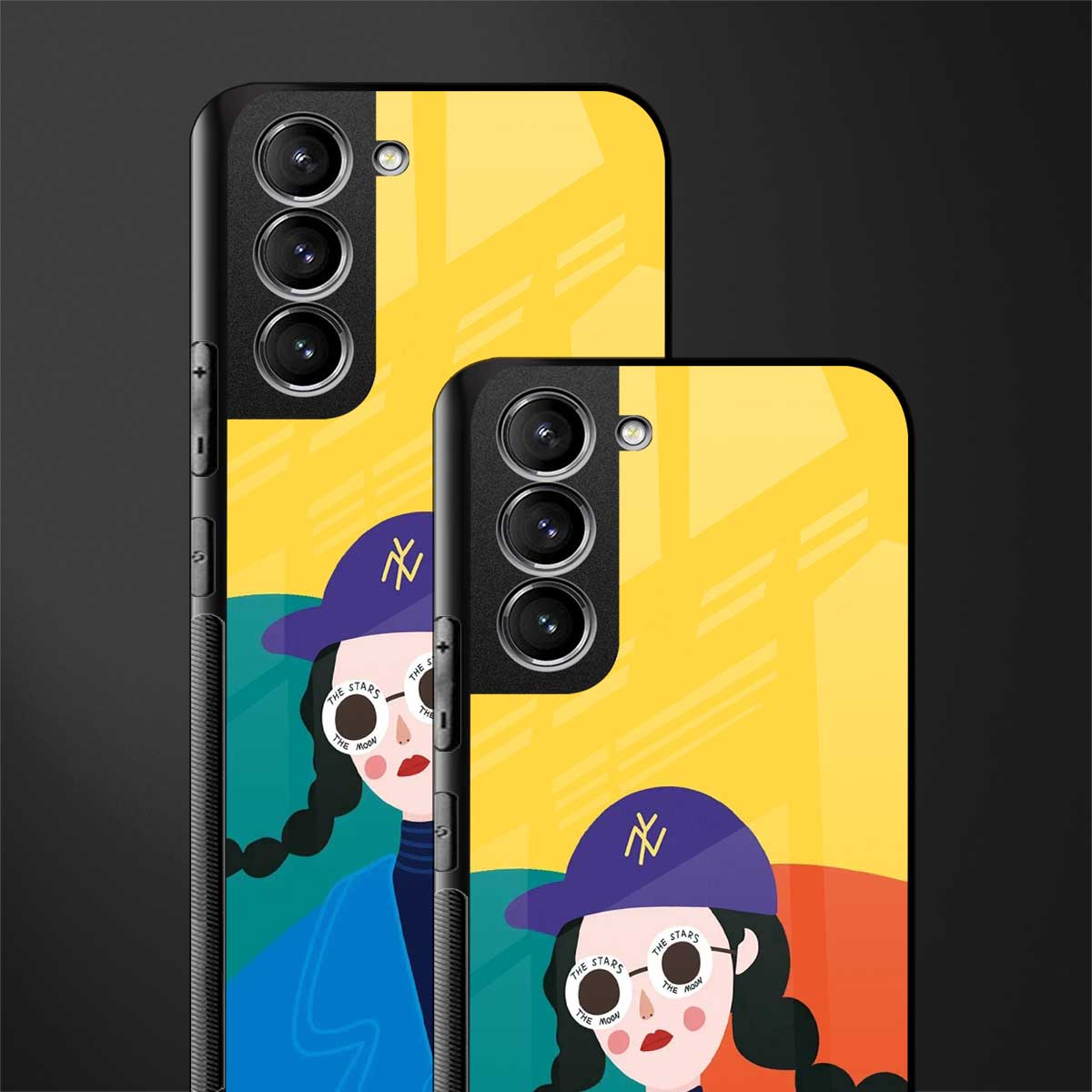 psychedelic chic glass case for samsung galaxy s21 plus image-2
