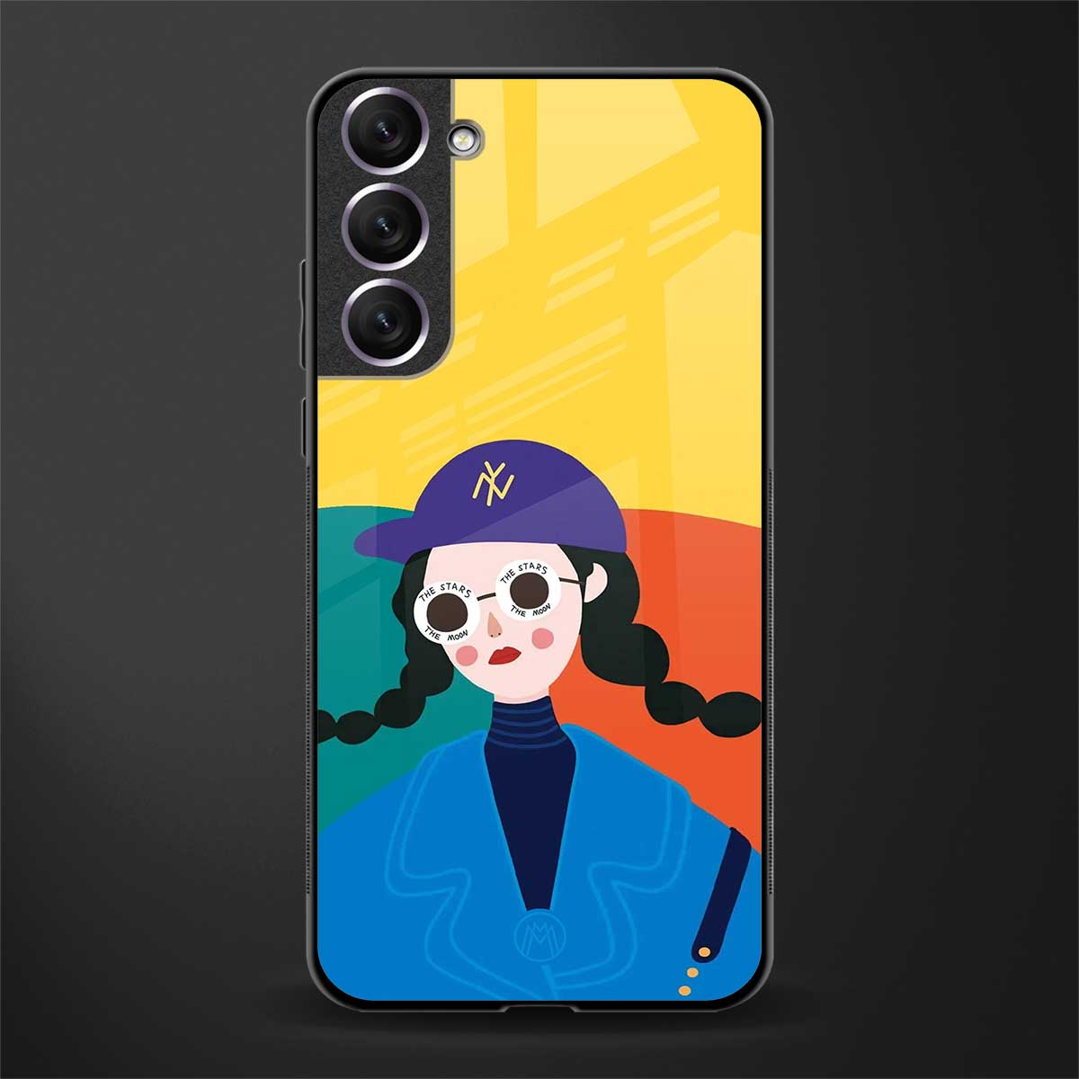 psychedelic chic glass case for samsung galaxy s21 plus image