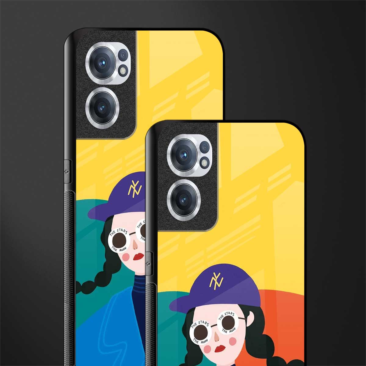 psychedelic chic glass case for oneplus nord ce 2 5g image-2