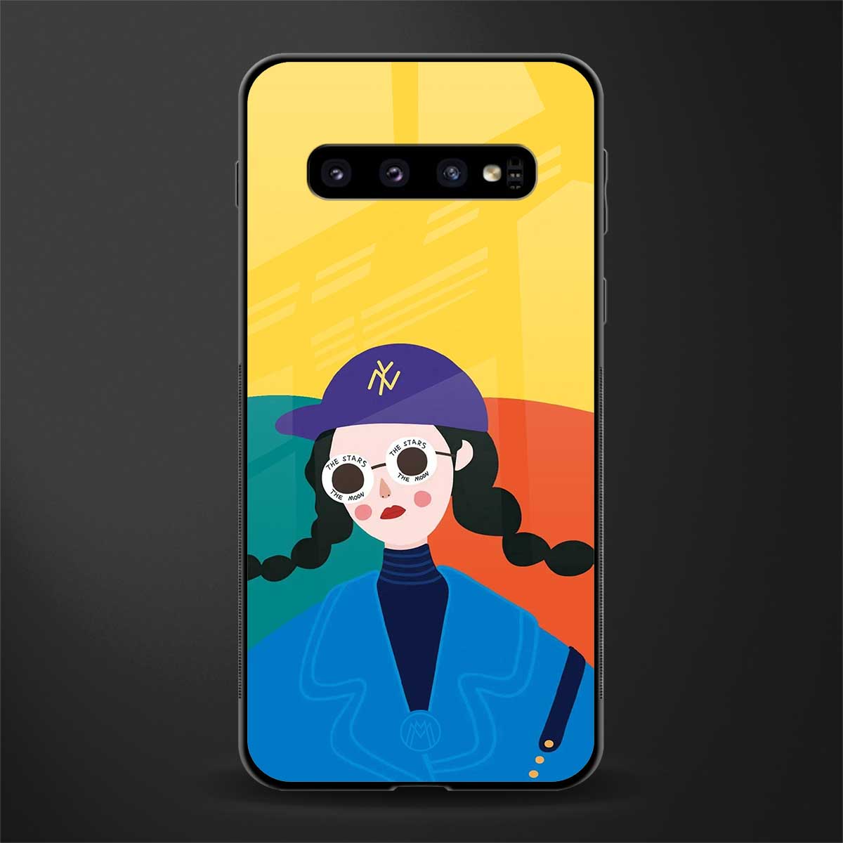 psychedelic chic glass case for samsung galaxy s10 image