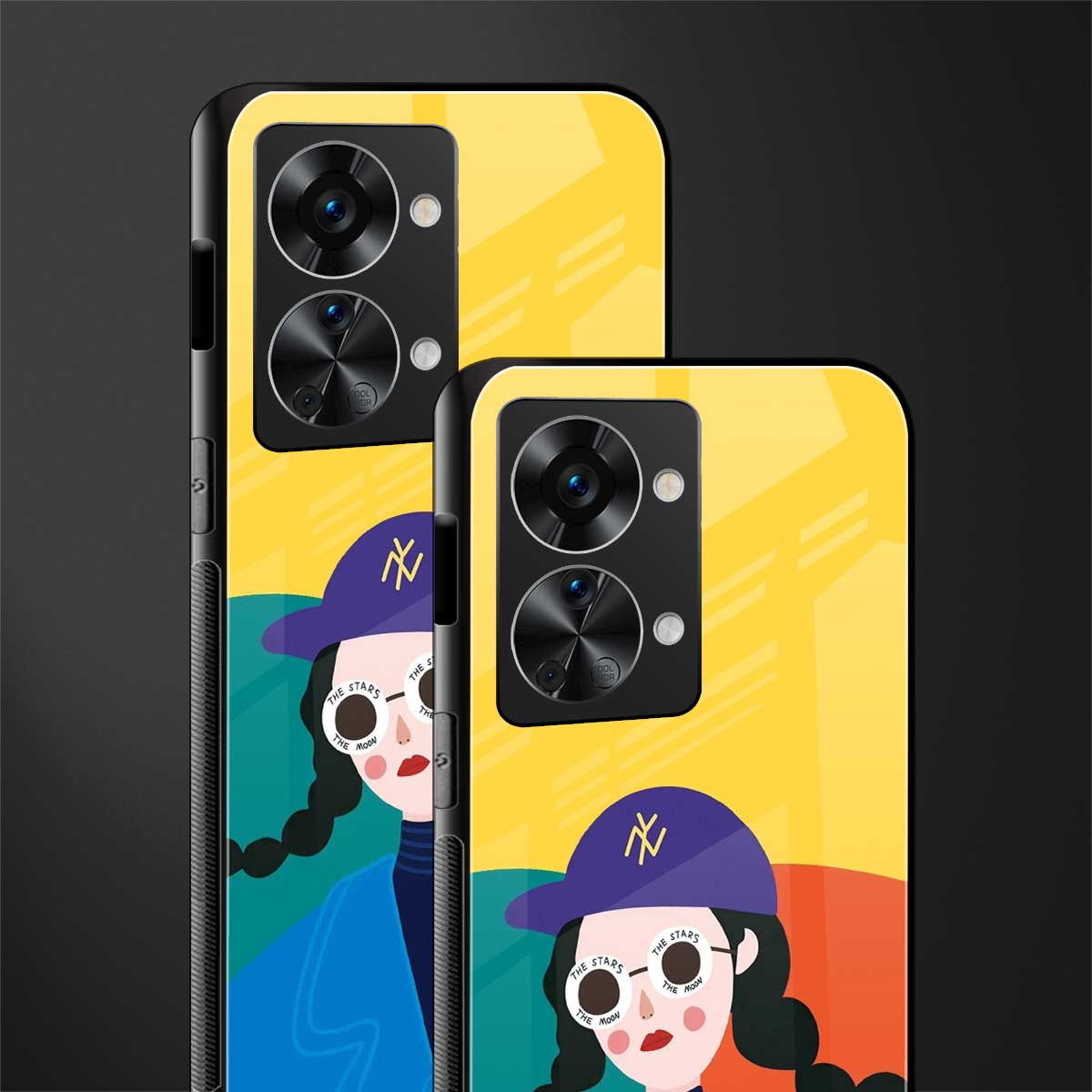 psychedelic chic glass case for phone case | glass case for oneplus nord 2t 5g