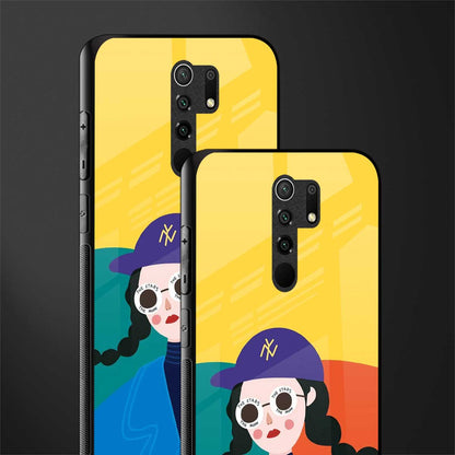 psychedelic chic glass case for redmi 9 prime image-2