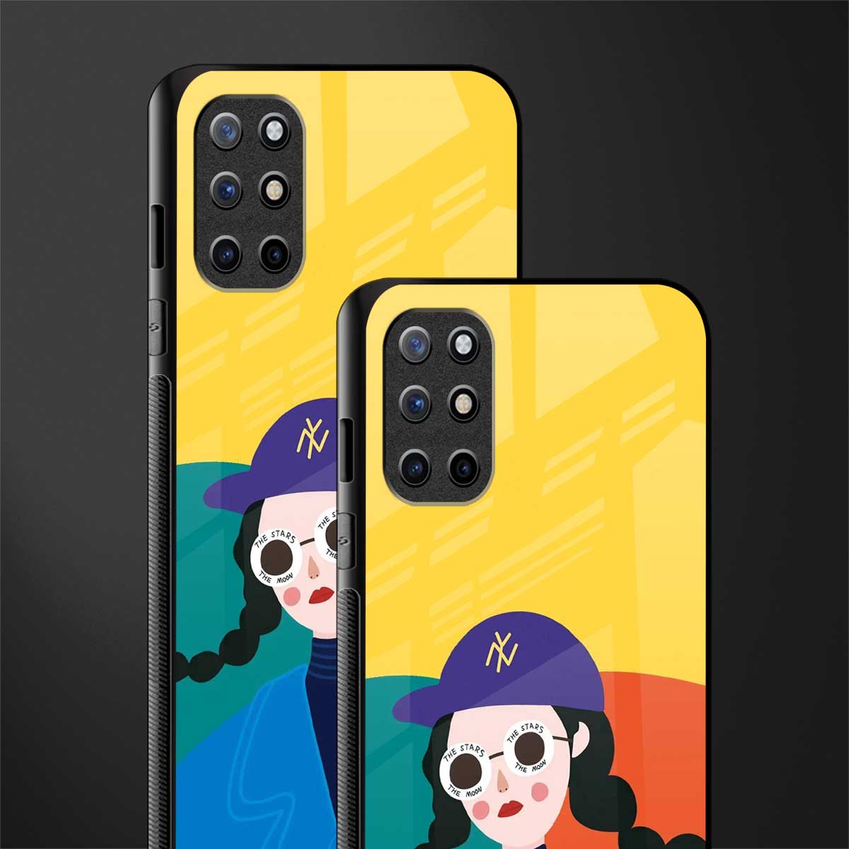 psychedelic chic glass case for oneplus 8t image-2
