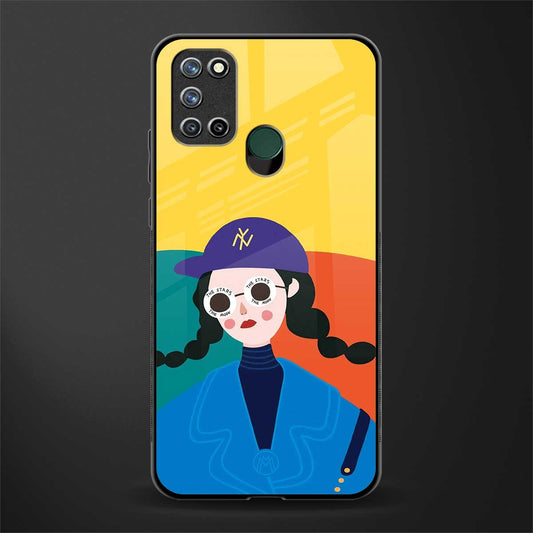 psychedelic chic glass case for realme 7i image