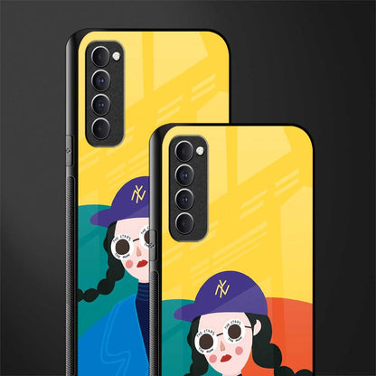 psychedelic chic glass case for oppo reno 4 pro image-2