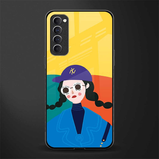 psychedelic chic glass case for oppo reno 4 pro image