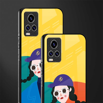 psychedelic chic glass case for vivo v20 pro image-2