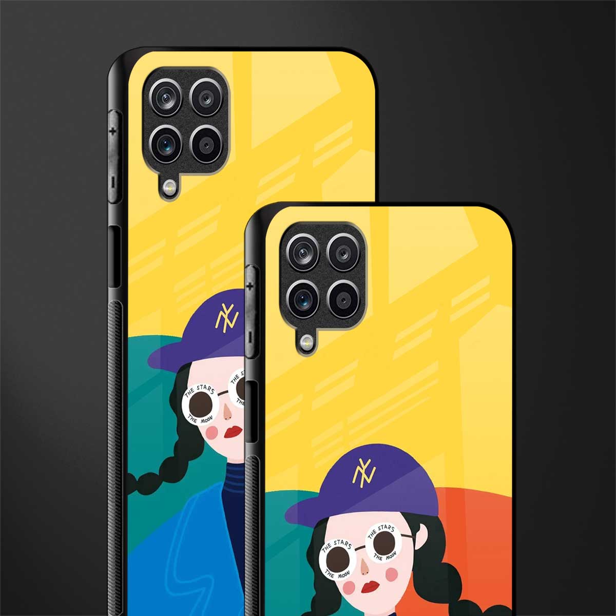psychedelic chic glass case for samsung galaxy m42 5g image-2