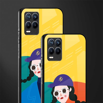 psychedelic chic glass case for realme 8 pro image-2
