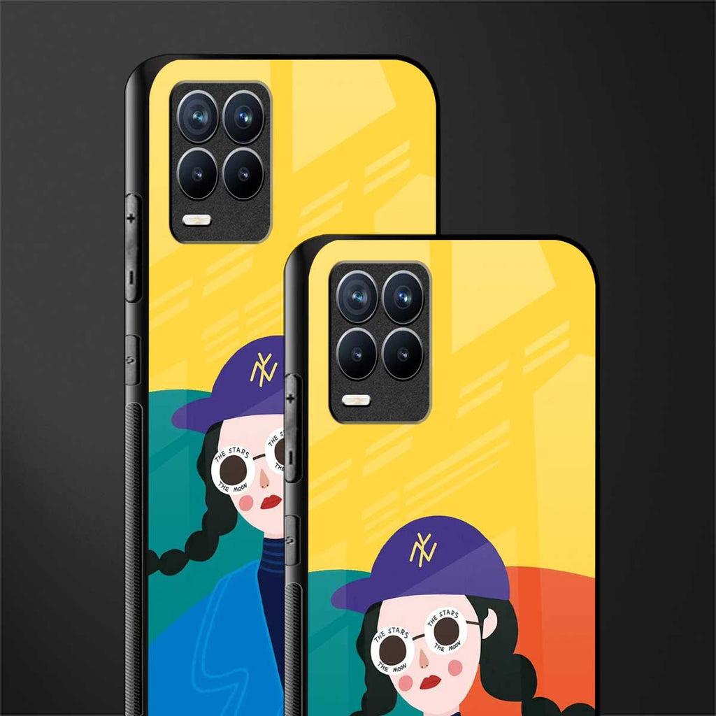 psychedelic chic glass case for realme 8 4g image-2