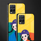 psychedelic chic glass case for realme 8 4g image-2