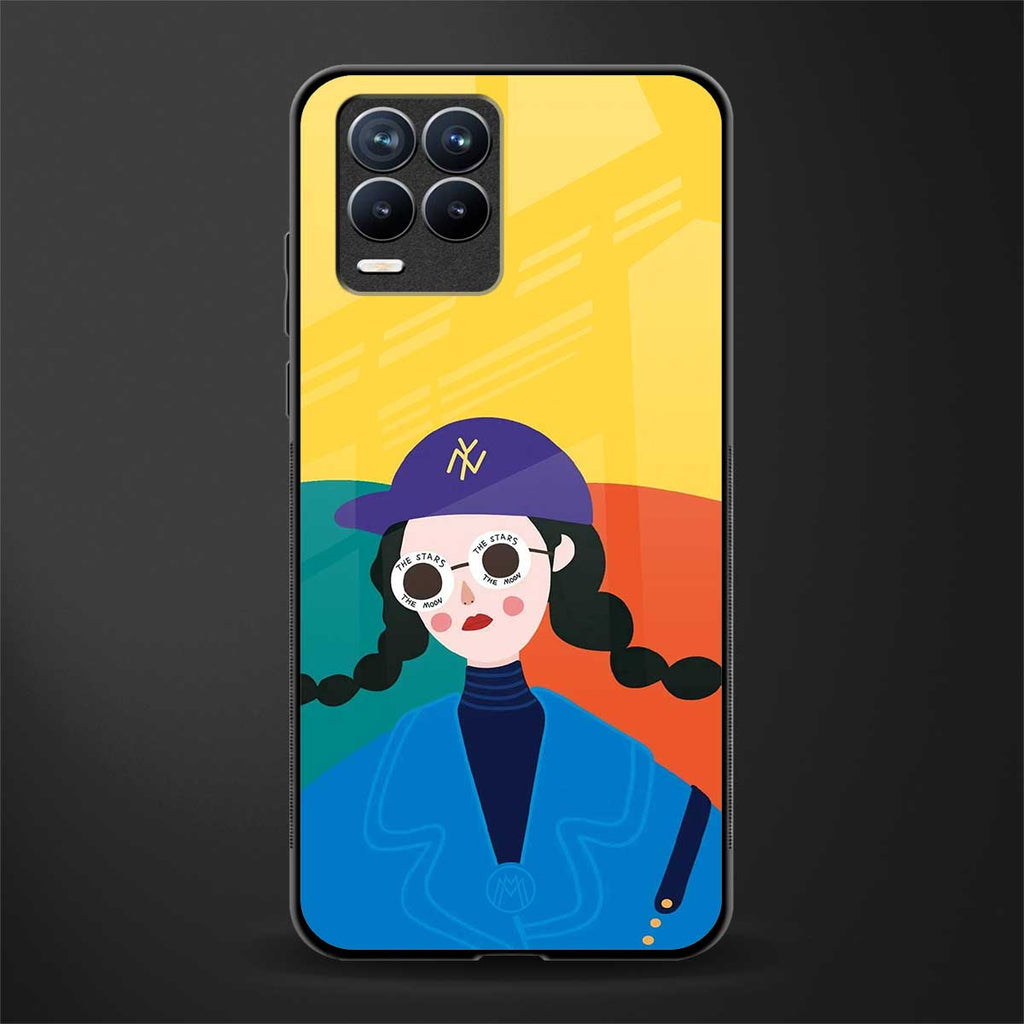 psychedelic chic glass case for realme 8 pro image