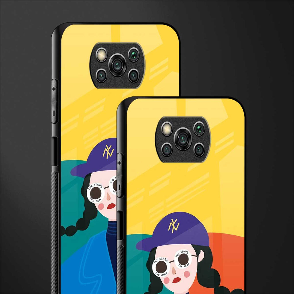 psychedelic chic glass case for poco x3 pro image-2