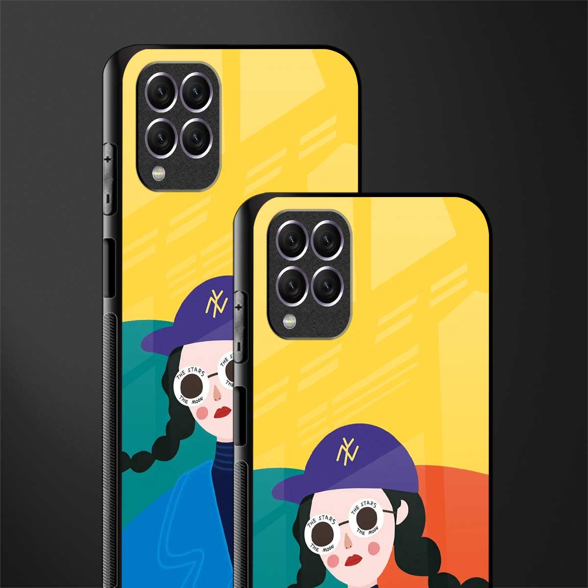 psychedelic chic glass case for samsung galaxy f62 image-2