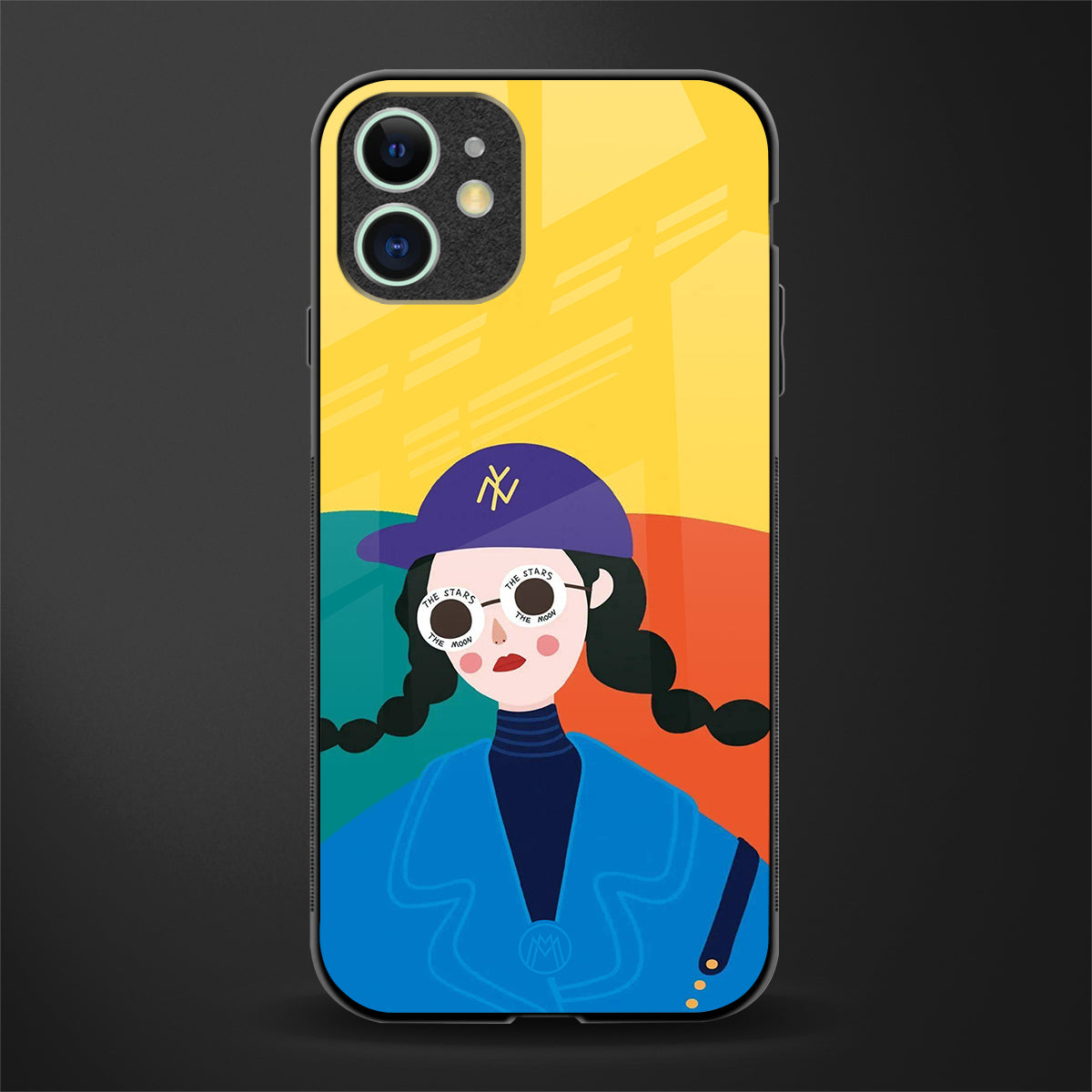 psychedelic chic glass case for iphone 11 image