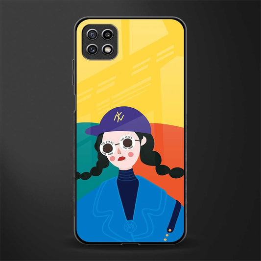 psychedelic chic glass case for samsung galaxy a22 5g image