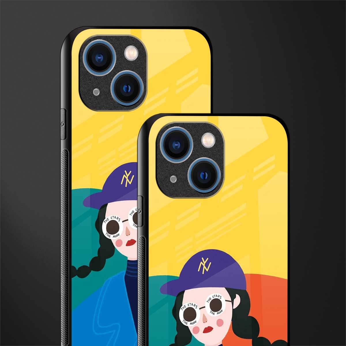 psychedelic chic glass case for iphone 13 mini image-2