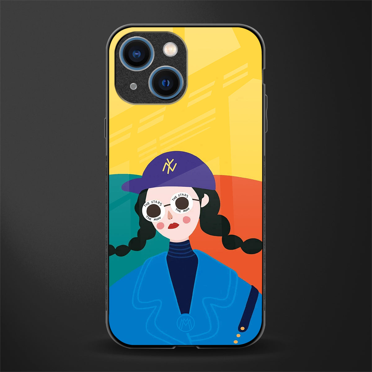 psychedelic chic glass case for iphone 13 mini image