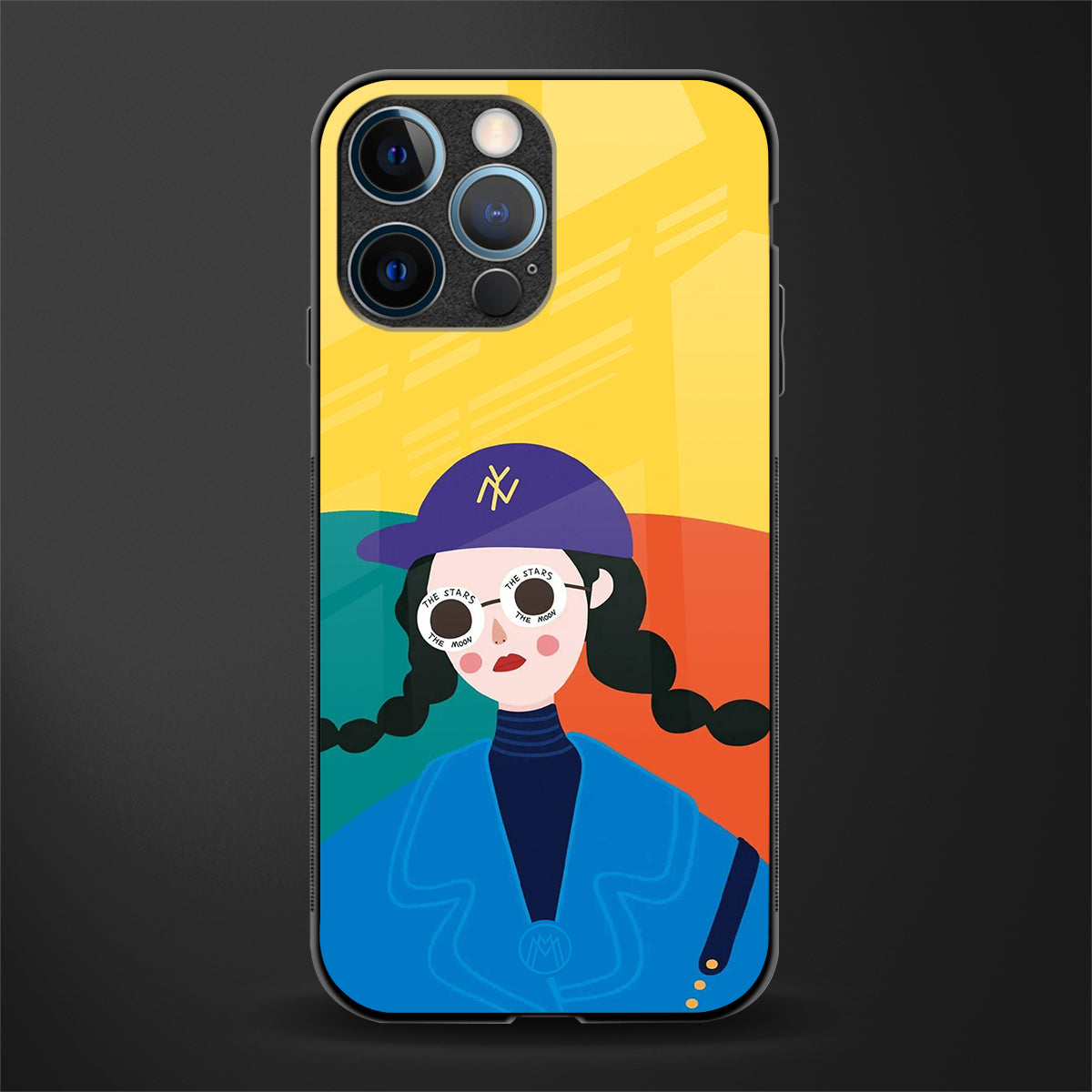 psychedelic chic glass case for iphone 12 pro image