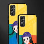 psychedelic chic glass case for samsung galaxy m52 5g image-2