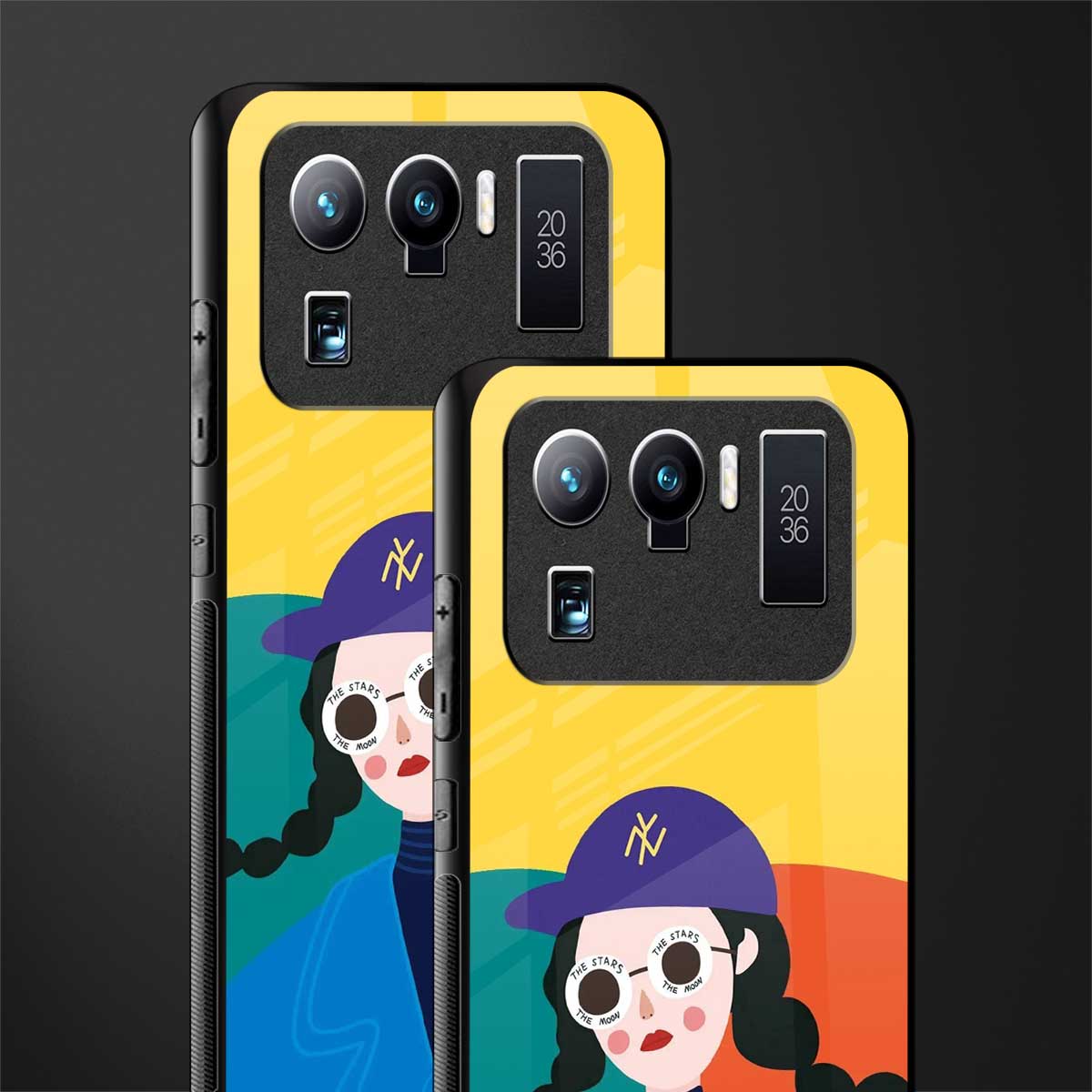 psychedelic chic glass case for mi 11 ultra 5g image-2