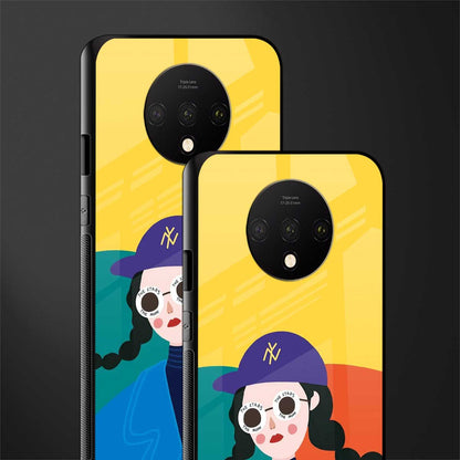 psychedelic chic glass case for oneplus 7t image-2