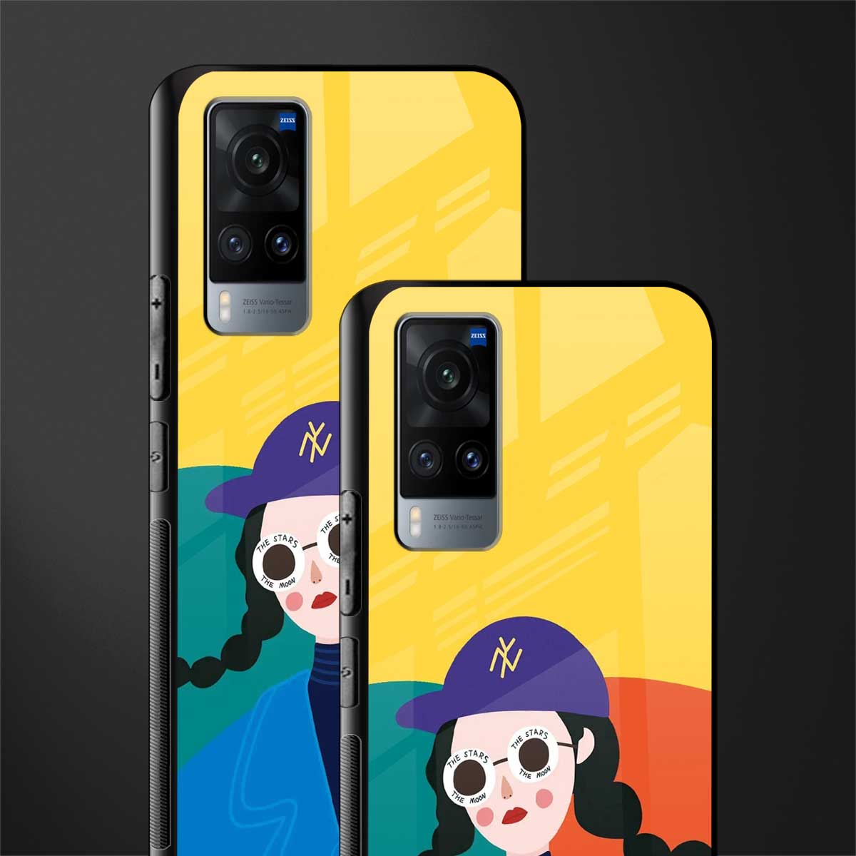 psychedelic chic glass case for vivo x60 image-2