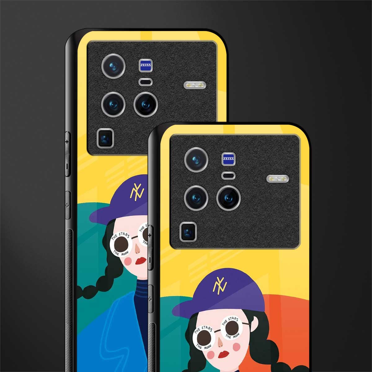 psychedelic chic glass case for vivo x80 pro 5g image-2