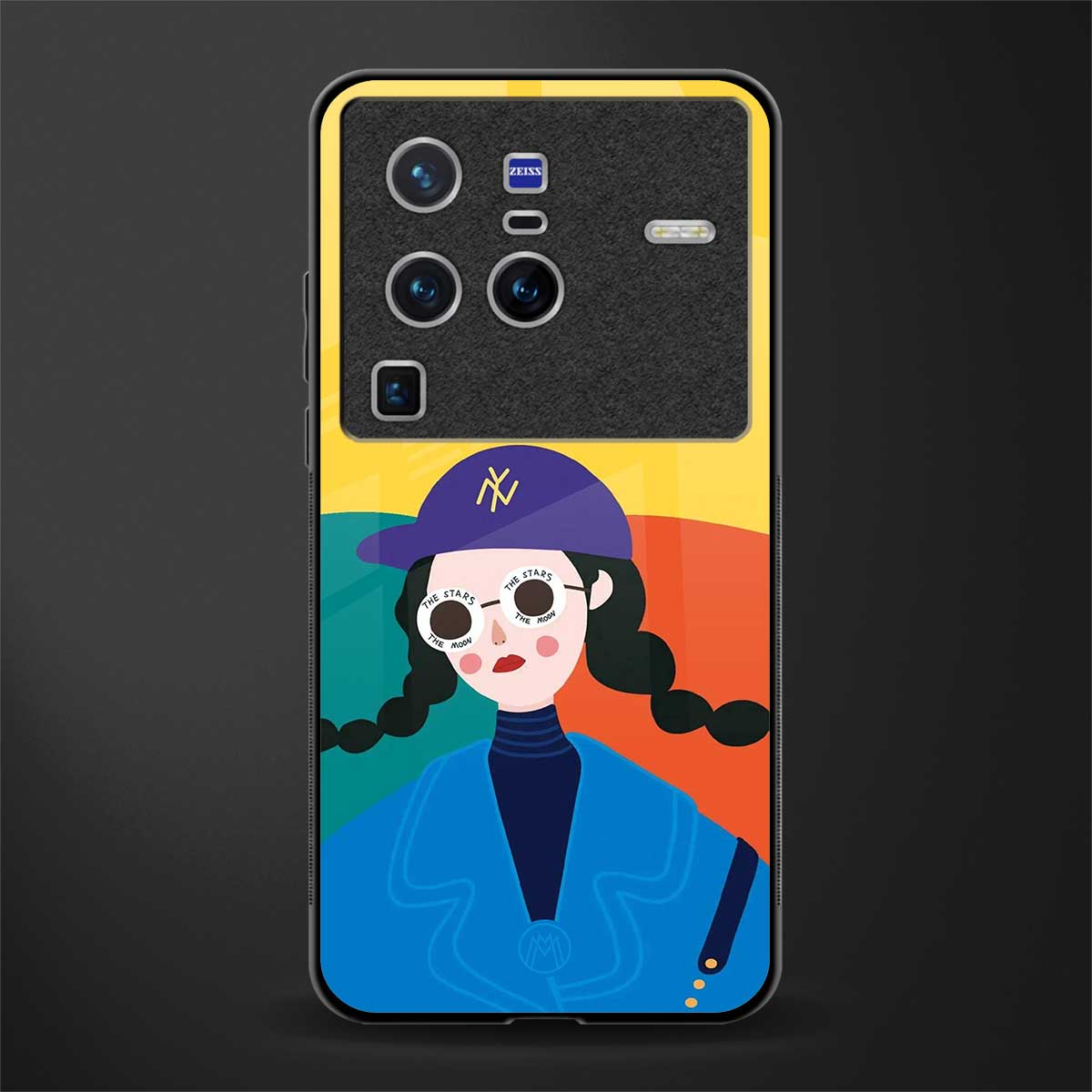 psychedelic chic glass case for vivo x80 pro 5g image