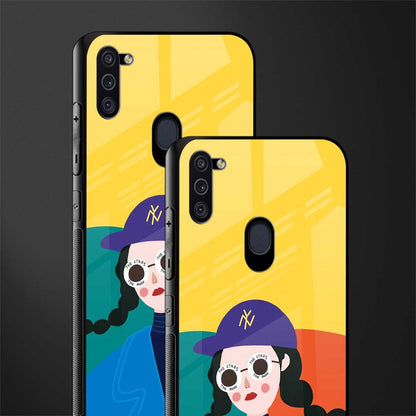 psychedelic chic glass case for samsung galaxy m11 image-2