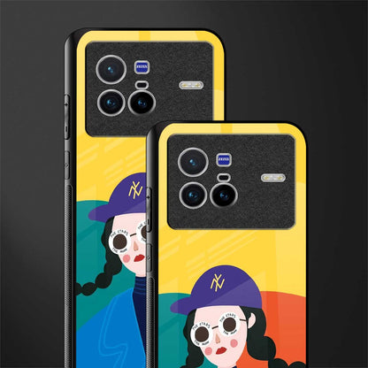 psychedelic chic glass case for vivo x80 image-2