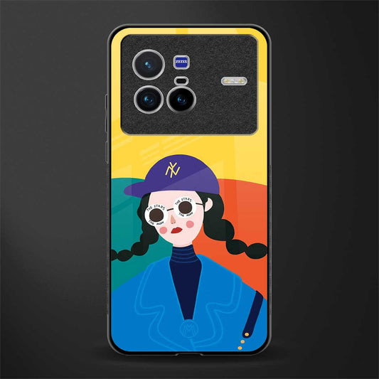 psychedelic chic glass case for vivo x80 image