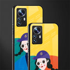 psychedelic chic back phone cover | glass case for xiaomi 12 pro