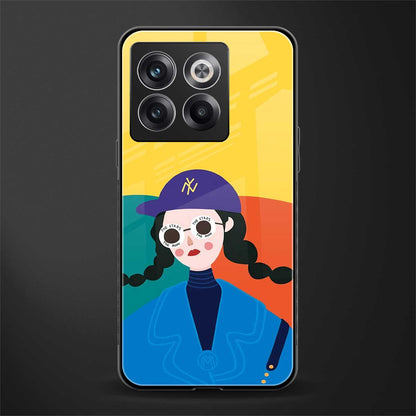 psychedelic chic back phone cover | glass case for oneplus 10t