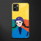 psychedelic chic back phone cover | glass case for vivo y72
