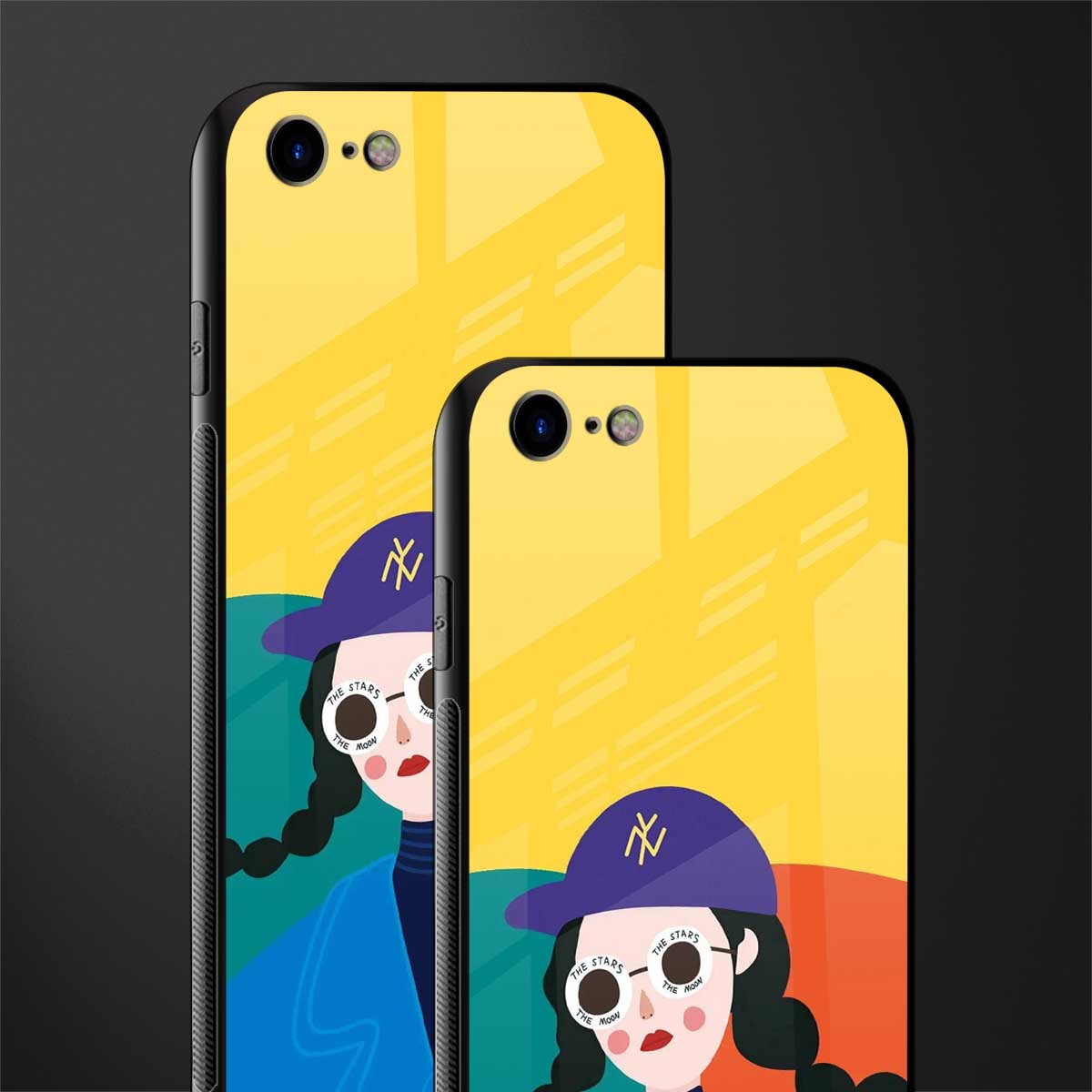 psychedelic chic glass case for iphone 8 image-2