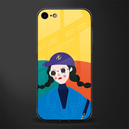 psychedelic chic glass case for iphone 7 image