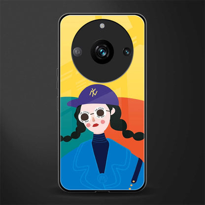 psychedelic chic back phone cover | glass case for realme 11 pro 5g